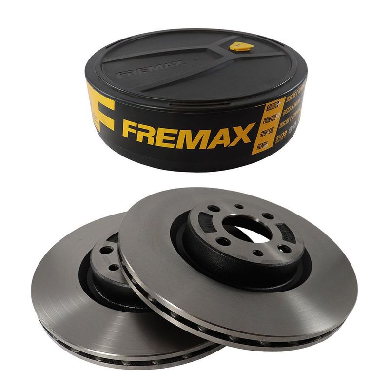 Jogo de Disco de Freio Ventilado Dianteiro Marea WEEKEND SX - 2005 até 2007 FREMAX BD0356-1746451849200