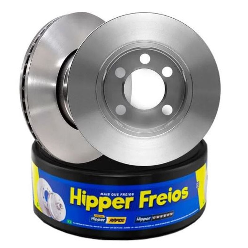 Jogo de Disco de Freio Ventilado Dianteiro Cruze BLACK BOW TIE - 2017 até 2019 HIPPER FREIOS HF51B-1746618243147