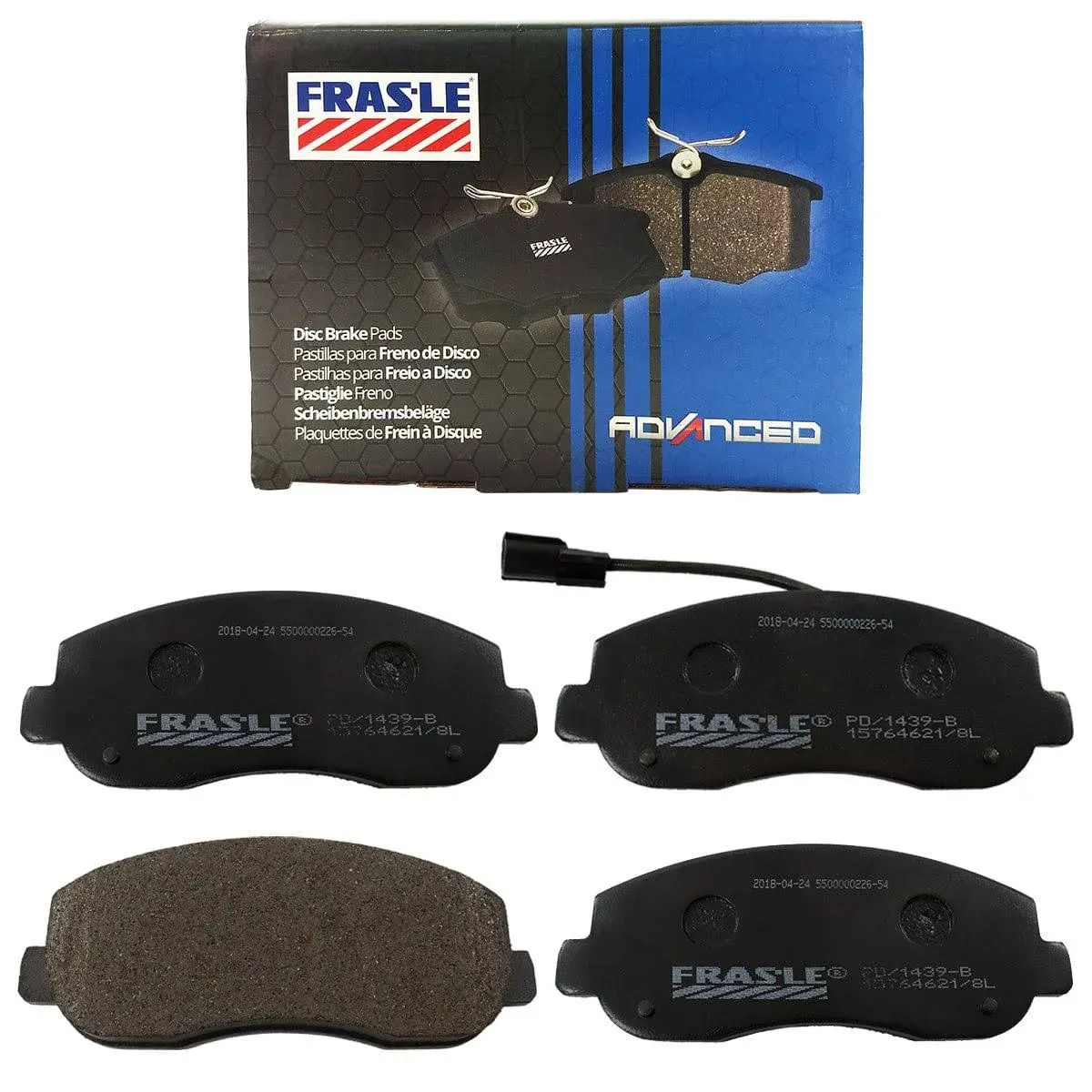 Pastilha de Freio Dianteira Master - 2013 até 2021 FRAS-LE PD1439B